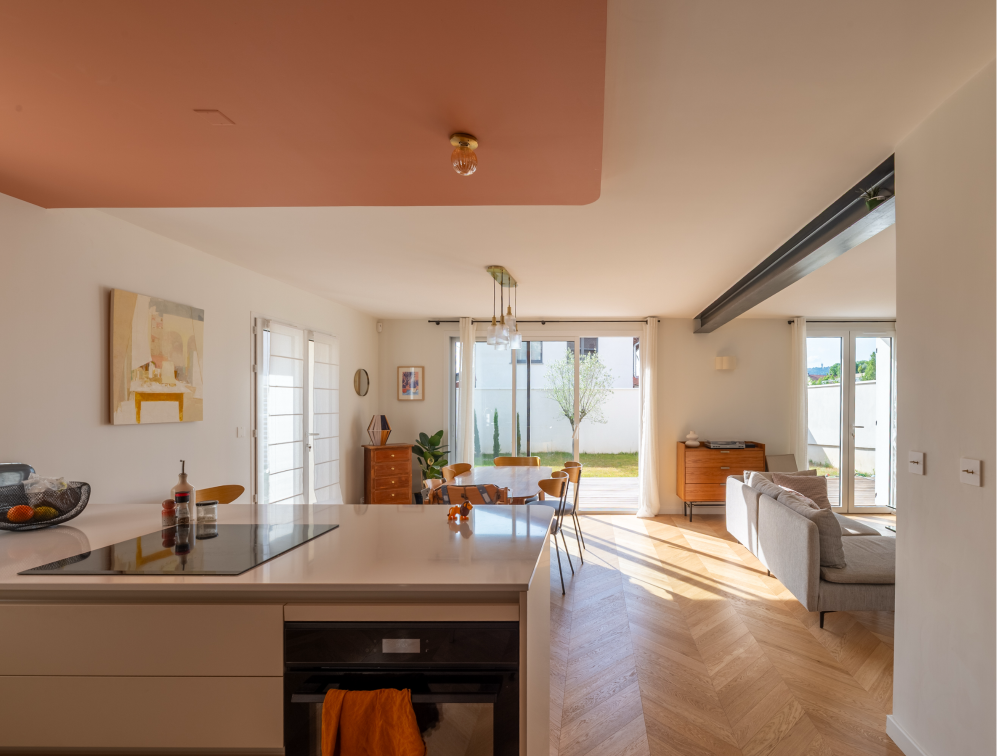 Rénovation complète d'une maison à Caluire-et-Cuire - Salon (après) - Rénovation Lyon