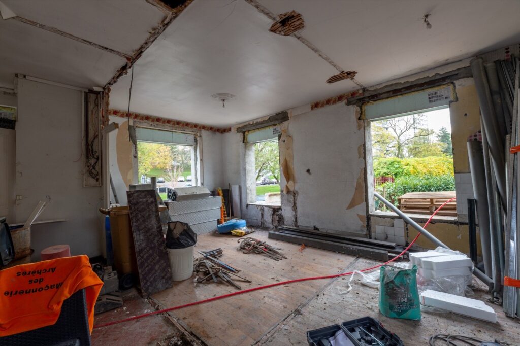 Salle à manger - extension de maison lyon 4 - avant